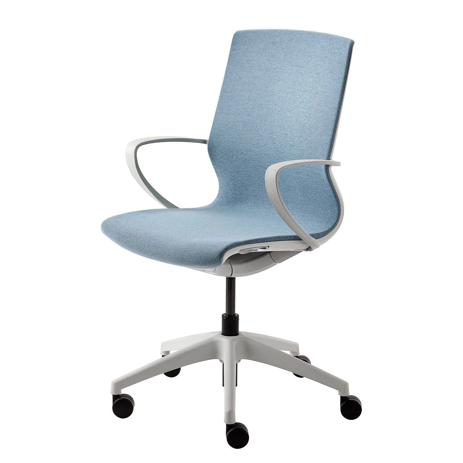 Mayer Sitzmöbel Bürodrehstuhl myMORRIS - Flachgewebe / Kunststoff - Hellblau / Weiß 1 Mayer Sitzmöbel Bürodrehstuhl myMORRIS - Flachgewebe / Kunststoff - Hellblau / Weiß