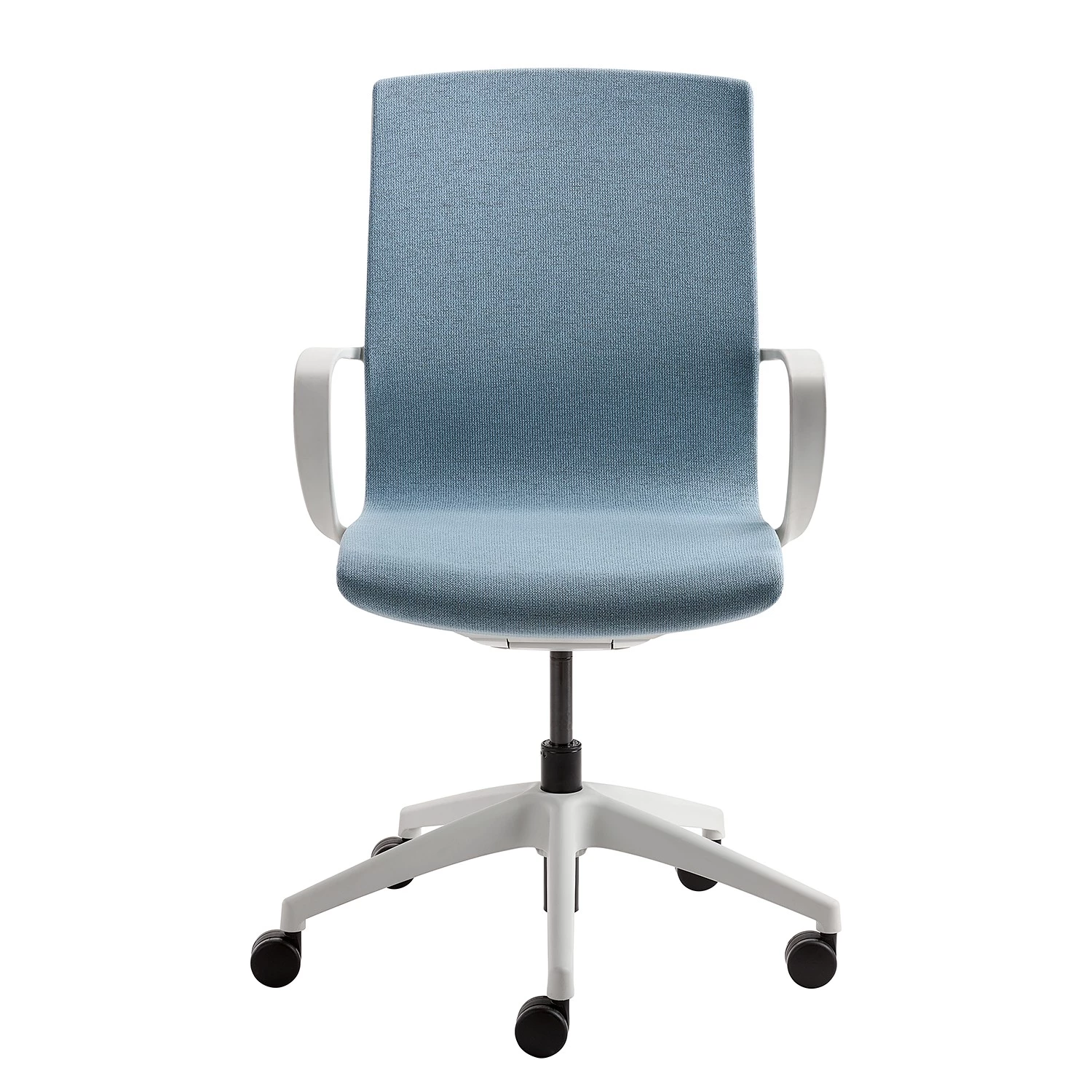 Mayer Sitzmöbel Bürodrehstuhl myMORRIS - Flachgewebe / Kunststoff - Hellblau / Weiß 2 Mayer Sitzmöbel Bürodrehstuhl myMORRIS - Flachgewebe / Kunststoff - Hellblau / Weiß – Bild 2