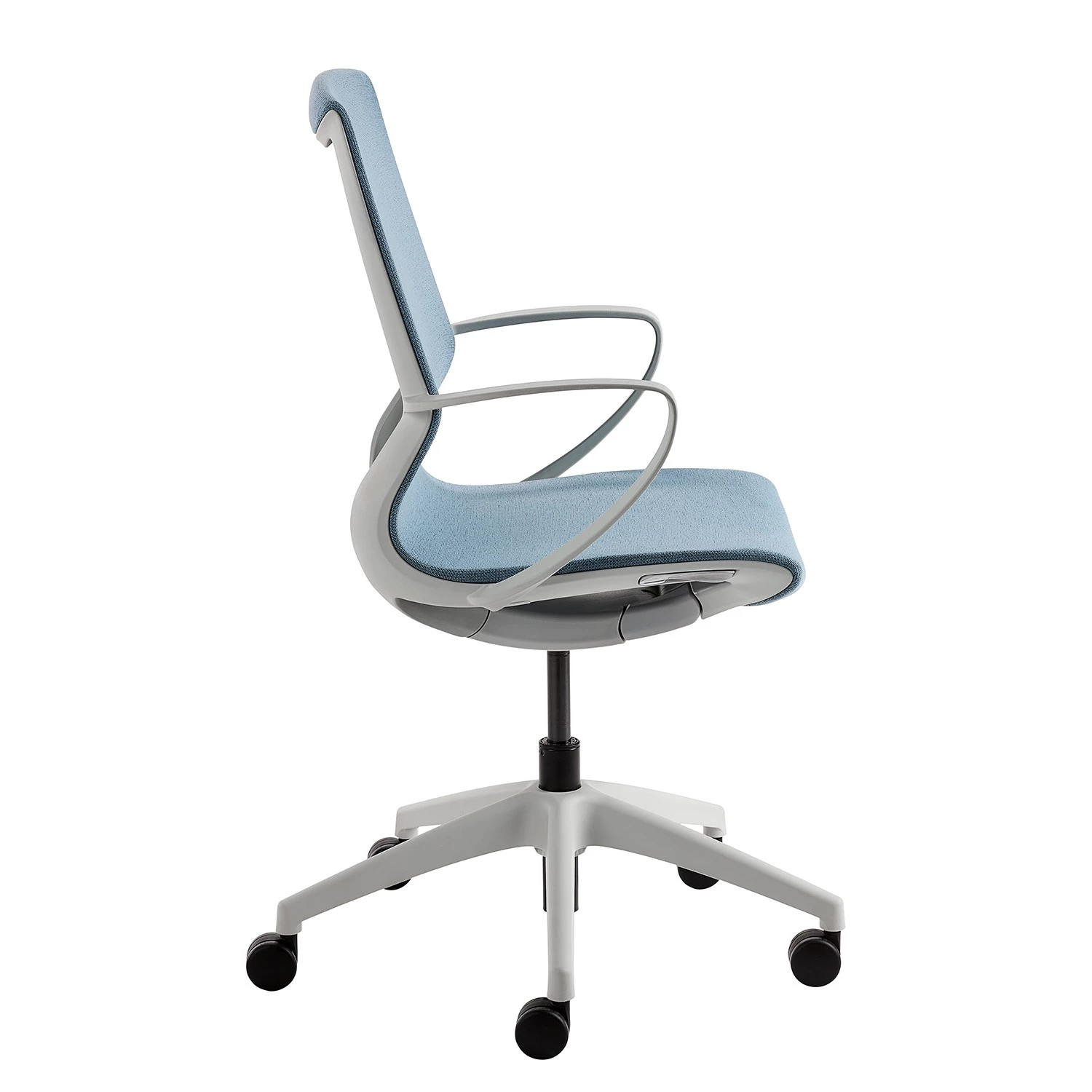 Mayer Sitzmöbel Bürodrehstuhl myMORRIS - Flachgewebe / Kunststoff - Hellblau / Weiß 3 Mayer Sitzmöbel Bürodrehstuhl myMORRIS - Flachgewebe / Kunststoff - Hellblau / Weiß – Bild 3