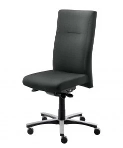 Mayer Sitzmöbel Bürodrehstuhl myNEW VISION XXL II - Leder / Aluminium - Anthrazit