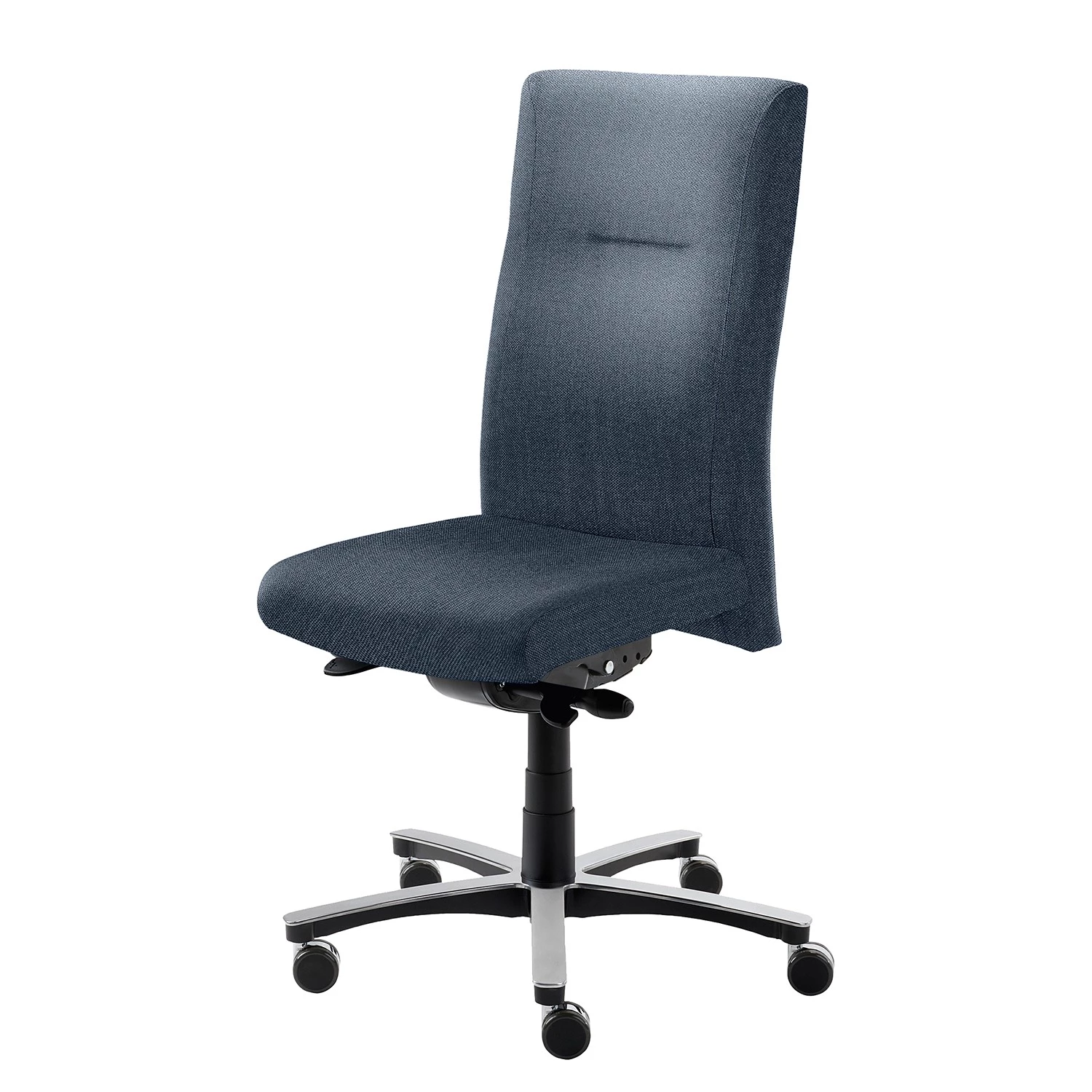 Mayer Sitzmöbel Bürodrehstuhl myNEW VISION XXL I - Flachgewebe / Aluminium - Jeansblau 1 Mayer Sitzmöbel Bürodrehstuhl myNEW VISION XXL I - Flachgewebe / Aluminium - Jeansblau