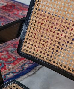 Naturoo Armlehnenstuhl Najac III - Recycled Teak massiv / Rattan - Schwarz -Deutschland Stühle Verkaufs-Shop 1000240177 210115 08044400040 DETAILS P000000001000240177