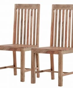 Naturoo Esszimmerstuhl Rodern (2er-Set) - Sheesham massiv / Sheesham