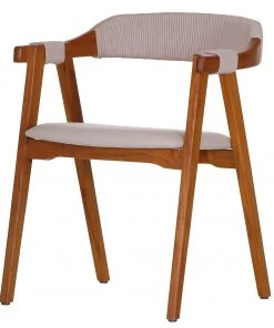 Naturoo Armlehnenstuhl Najac I - Recycled Teak massiv / Juteseil & Webstoff - Beige