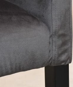 Velvet Studio Armlehnstuhl Meaux - Samt / Buche massiv - Anthrazit / Schwarz 12 Velvet Studio Armlehnstuhl Meaux - Samt / Buche massiv - Anthrazit / Schwarz -Deutschland Stühle Verkaufs-Shop 1000241546 210121 14210800012 DETAILS P000000001000241546