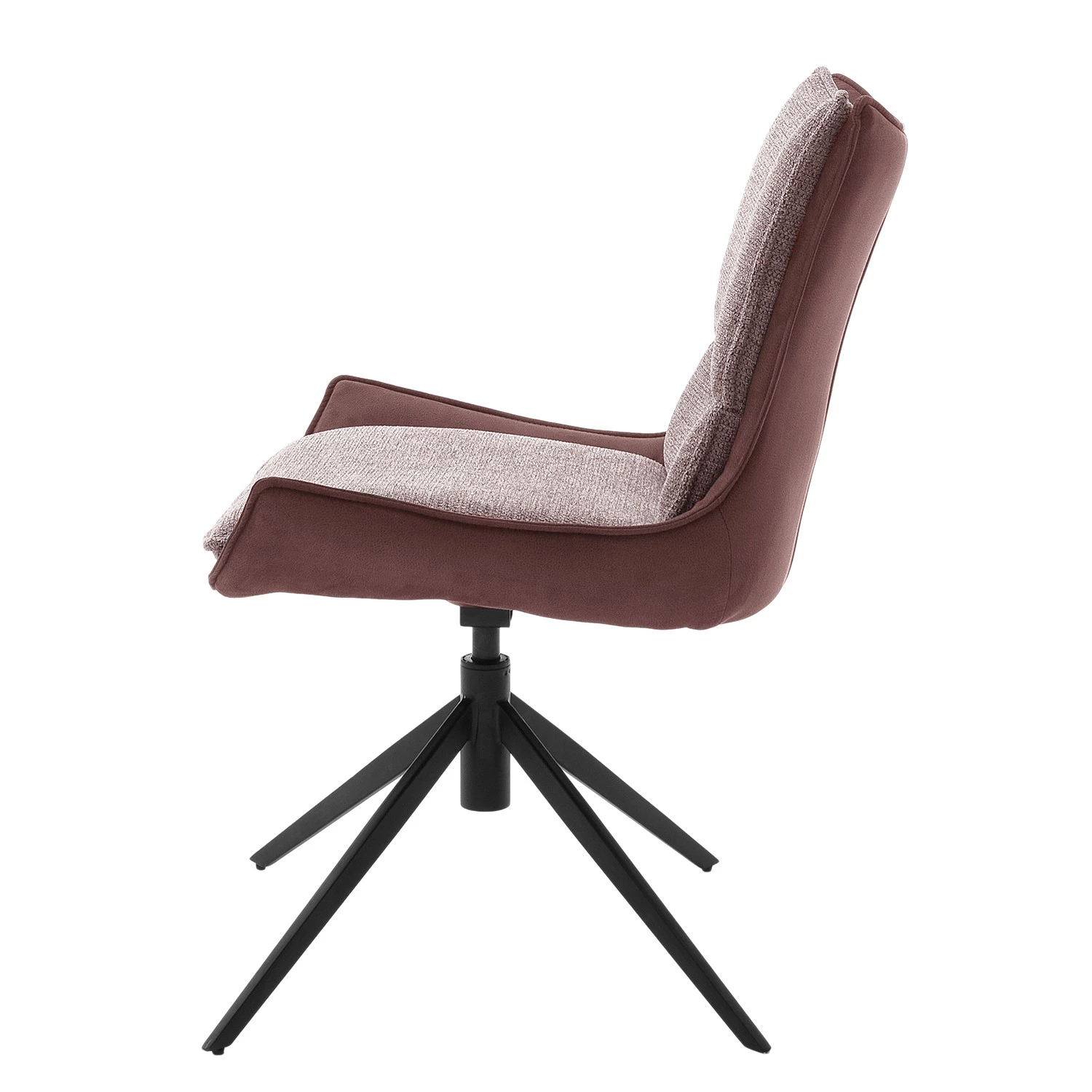 Loftscape Polsterstuhl Ramilles (2er-Set) - Chenille & Microfaser / Stahl - Rostbraun 3 Loftscape Polsterstuhl Ramilles (2er-Set) - Chenille & Microfaser / Stahl - Rostbraun – Bild 3