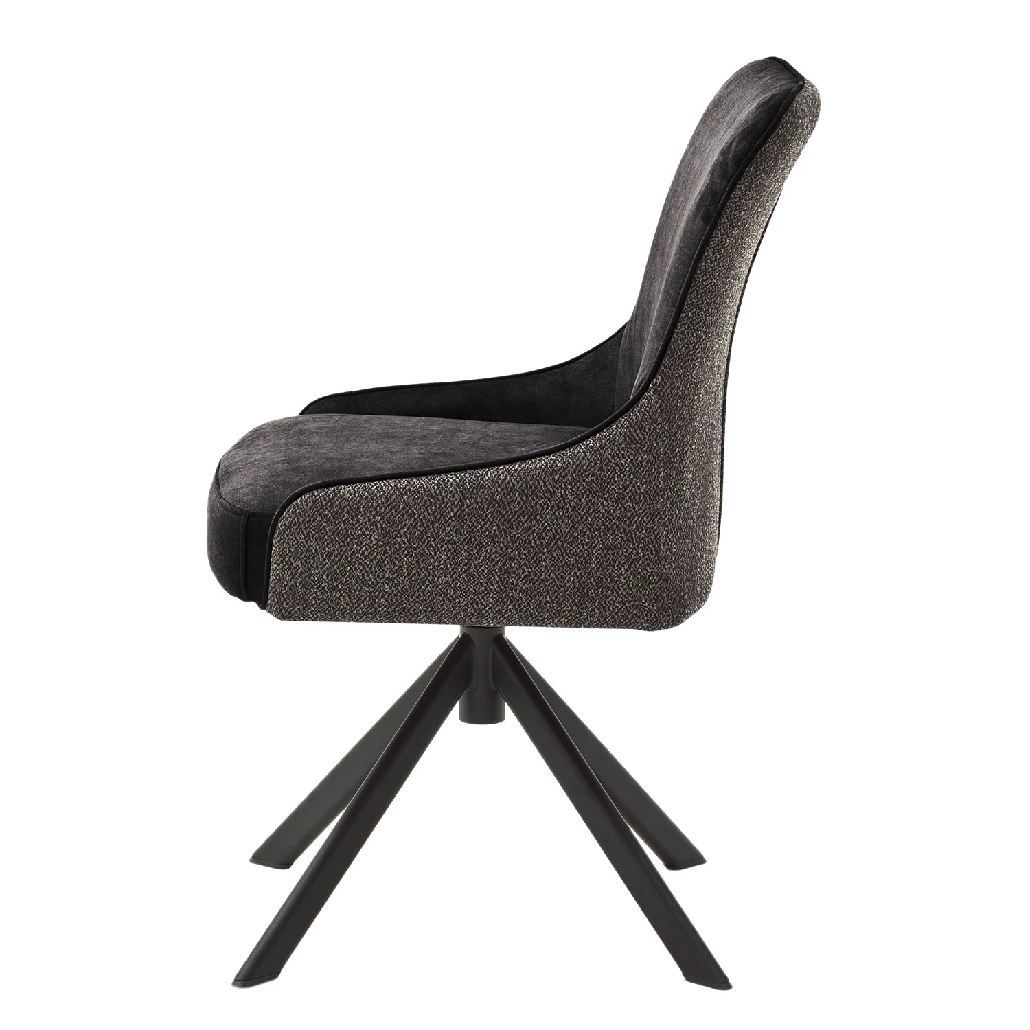 Fredriks Polsterstuhl Stalewell I (2er-Set) - Microfaser & Strukturstoff / Stahl - Anthrazit 2 Fredriks Polsterstuhl Stalewell I (2er-Set) - Microfaser & Strukturstoff / Stahl - Anthrazit – Bild 2