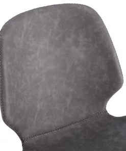 Mørteens Esszimmerstuhl Reallon (2er-Set) - Kunstleder / Eisen - Grau / Schwarz -Deutschland Stühle Verkaufs-Shop 1000244973 211006 08515500081 DETAILS P000000001000244973