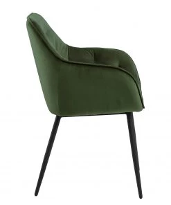 Jack & Alice Armlehnenstuhl Magrin (2er-Set) - Samt / Eisen - Dunkelgrün -Deutschland Stühle Verkaufs-Shop 1000246557 210209 12132000008 DETAILS P000000001000246557 2