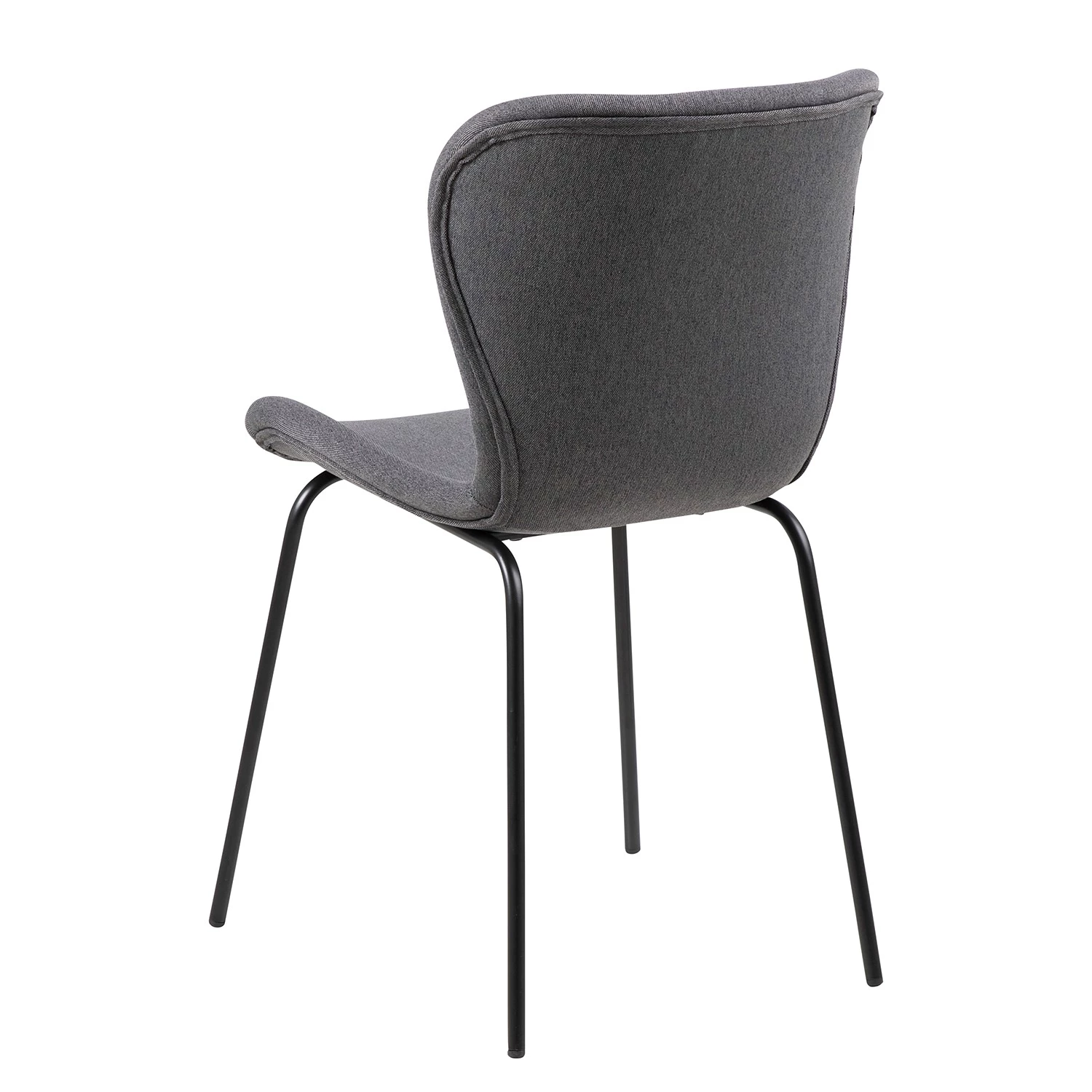 Mørteens Esszimmerstuhl Livaras VI (2er-Set) - Webstoff / Eisen - Grau / Schwarz 4 Mørteens Esszimmerstuhl Livaras VI (2er-Set) - Webstoff / Eisen - Grau / Schwarz – Bild 4