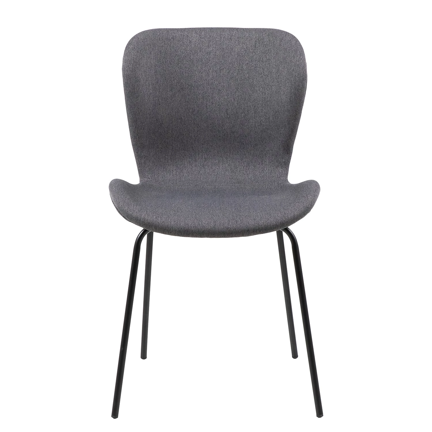 Mørteens Esszimmerstuhl Livaras VI (2er-Set) - Webstoff / Eisen - Grau / Schwarz 5 Mørteens Esszimmerstuhl Livaras VI (2er-Set) - Webstoff / Eisen - Grau / Schwarz – Bild 5