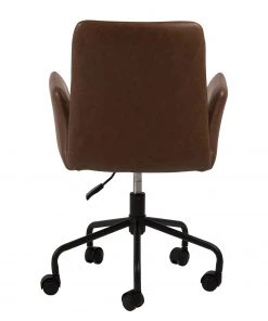 Fredriks Bürostuhl Mailly - Kunstleder / Eisen - Vintage Braun / Schwarz -Deutschland Stühle Verkaufs-Shop 1000246591 210209 12132300299 DETAILS P000000001000246591