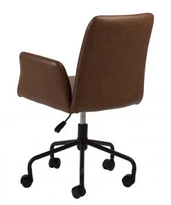 Fredriks Bürostuhl Mailly - Kunstleder / Eisen - Vintage Braun / Schwarz -Deutschland Stühle Verkaufs-Shop 1000246591 210209 12132300300 DETAILS P000000001000246591