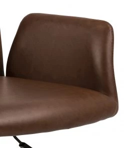 Fredriks Bürostuhl Mailly - Kunstleder / Eisen - Vintage Braun / Schwarz -Deutschland Stühle Verkaufs-Shop 1000246591 210209 12132300303 DETAILS P000000001000246591