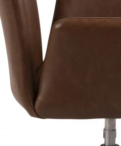 Fredriks Bürostuhl Mailly - Kunstleder / Eisen - Vintage Braun / Schwarz -Deutschland Stühle Verkaufs-Shop 1000246591 210209 12132300305 DETAILS P000000001000246591