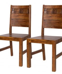 Wolf-Möbel Esszimmerstuhl Jegun (2er-Set) - Akazie massiv