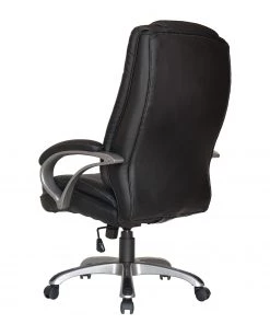 Furnitive Chefsessel Roynac - Kunstleder / Kunststoff - Schwarz / Silber -Deutschland Stühle Verkaufs-Shop 1000248345 210217 09440800011 DETAILS P000000001000248345