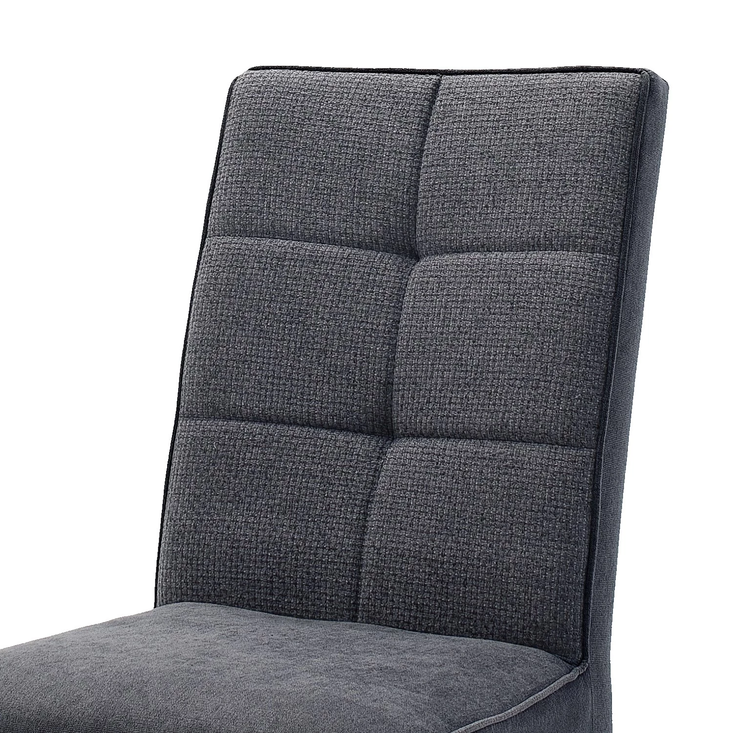 Norrwood Polsterstuhl Brachy (2er-Set) - Flachgewebe / Buche massiv - Anthrazit 4 Norrwood Polsterstuhl Brachy (2er-Set) - Flachgewebe / Buche massiv - Anthrazit – Bild 4