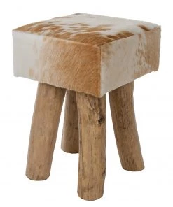 My Flair Fellhocker Buoux I - Kuhfell / Tanne massiv