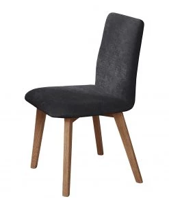 Schösswender Esszimmerstuhl Maia - Webstoff / Buche massiv - Dunkelgrau / Buche