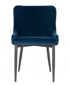 Red Living Polsterstuhl Batilly I - Samt / Stahl - Marineblau -Deutschland Stühle Verkaufs-Shop 1000254094 210317 15102200028 DETAILS P000000001000254094