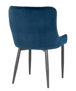 Red Living Polsterstuhl Batilly I - Samt / Stahl - Marineblau -Deutschland Stühle Verkaufs-Shop 1000254094 210317 15102200030 DETAILS P000000001000254094