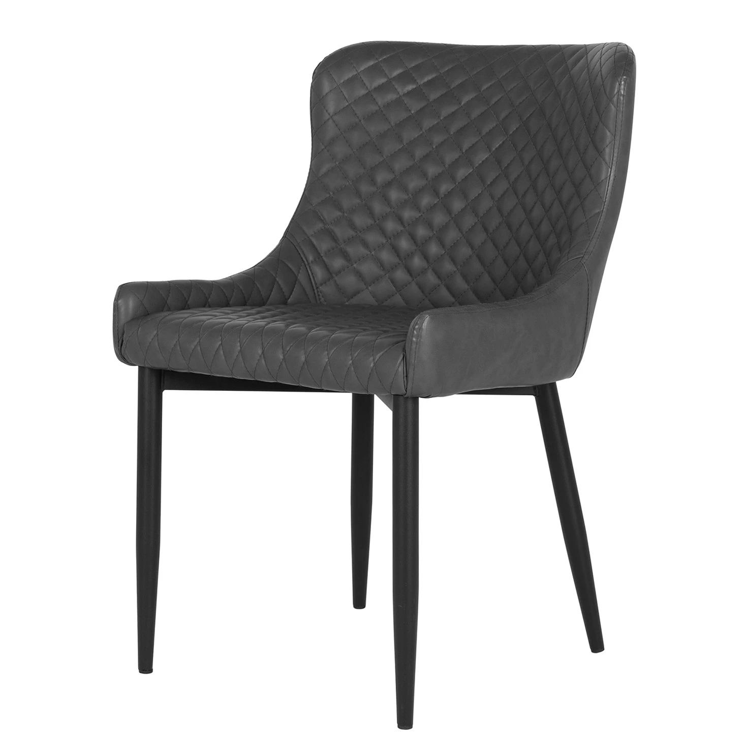 Red Living Polsterstuhl Batilly II - Kunstleder / Stahl - Dunkelgrau 1 Red Living Polsterstuhl Batilly II - Kunstleder / Stahl - Dunkelgrau