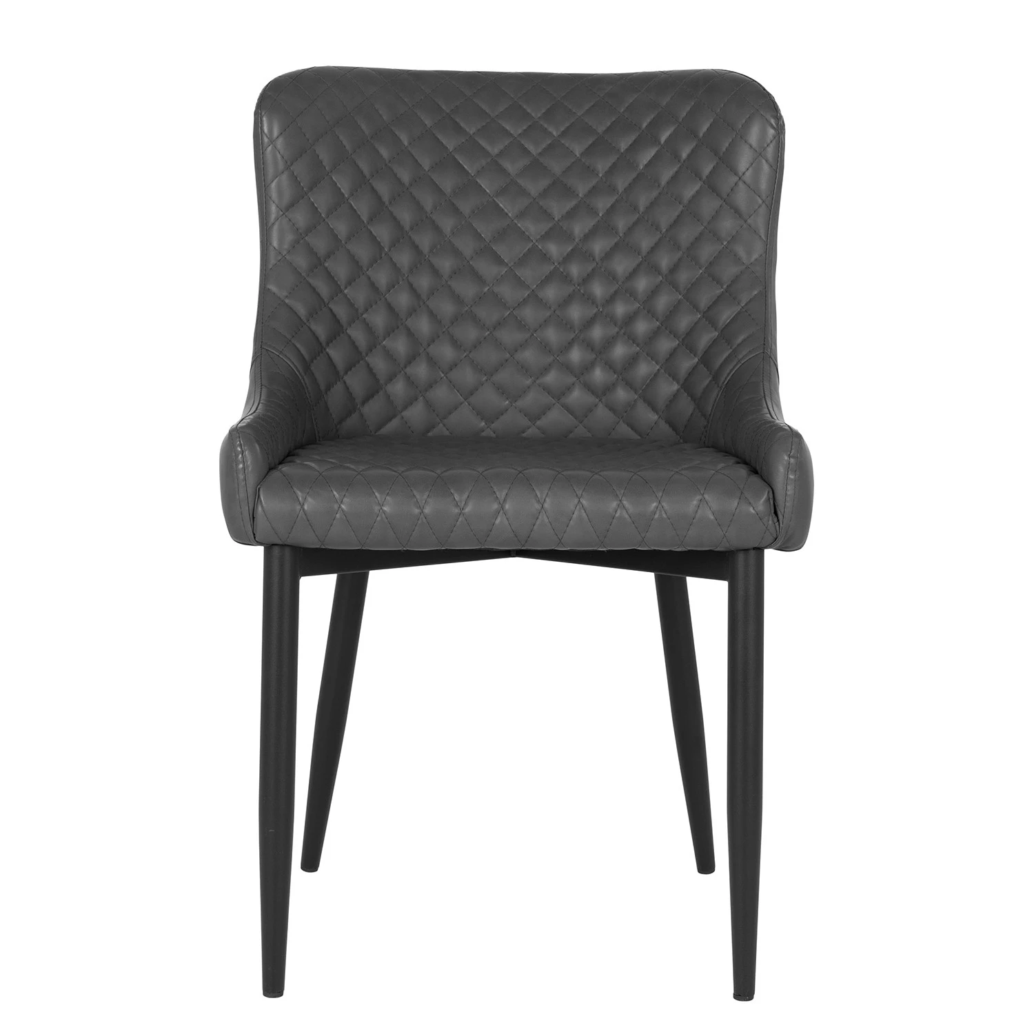 Red Living Polsterstuhl Batilly II - Kunstleder / Stahl - Dunkelgrau 2 Red Living Polsterstuhl Batilly II - Kunstleder / Stahl - Dunkelgrau – Bild 2