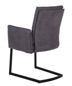 Jack & Alice Freischwinger Lecelles - Webstoff / Metall - Dunkelgrau -Deutschland Stühle Verkaufs-Shop 1000255021 220401 031 DETAILS P000000001000255021