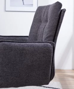 Jack & Alice Freischwinger Lecelles - Webstoff / Metall - Dunkelgrau -Deutschland Stühle Verkaufs-Shop 1000255021 220401 042 DETAILS P000000001000255021