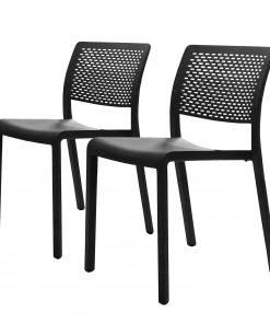 Blanke Design Esszimmerstuhl Trama (2er-Set) - Kunststoff - Schwarz