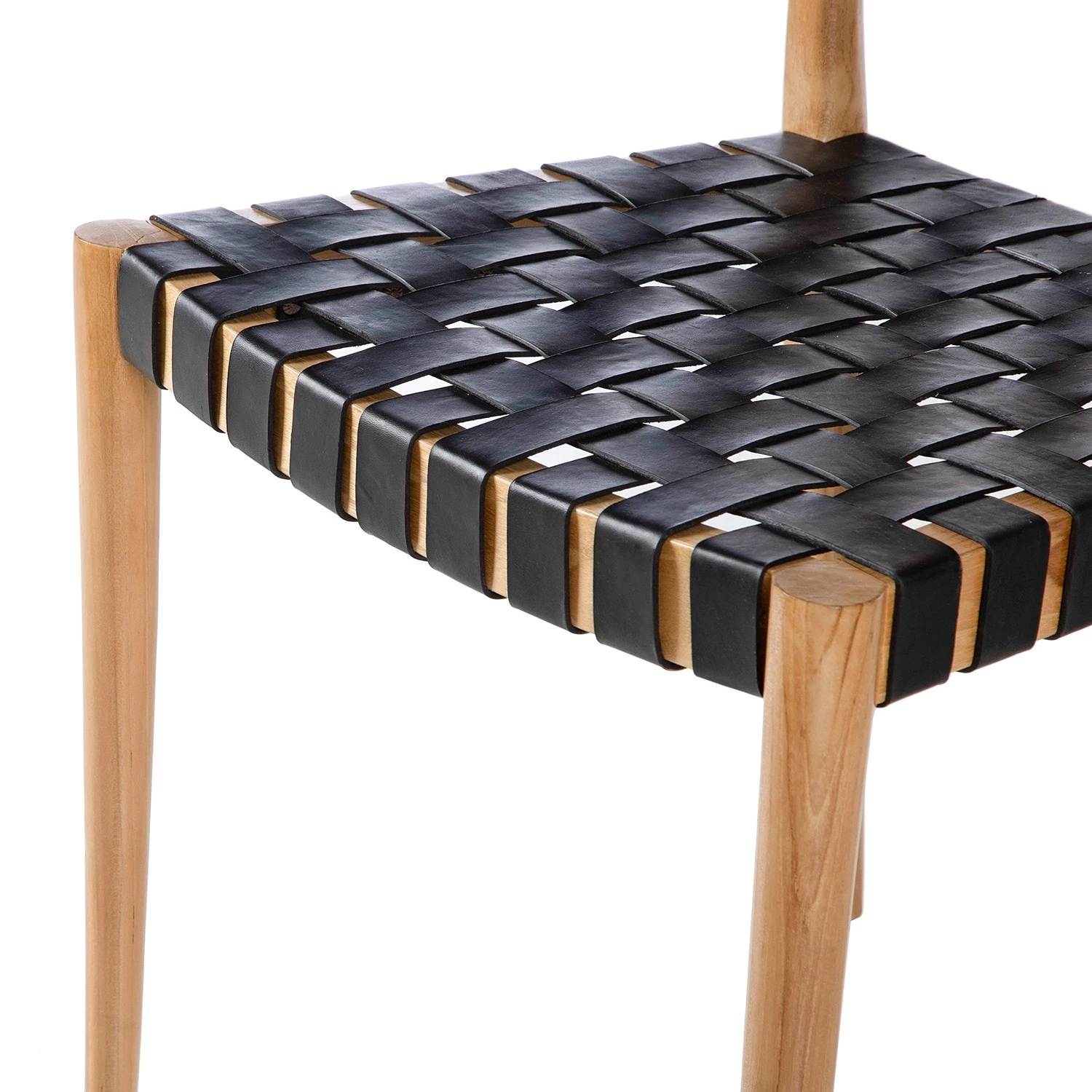 Ars manufacti Esszimmerstuhl Bourbourg - Echtleder / Teak massiv - Schwarz / Teak 6 Ars manufacti Esszimmerstuhl Bourbourg - Echtleder / Teak massiv - Schwarz / Teak – Bild 6