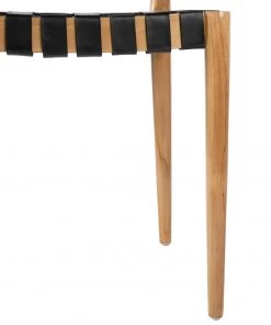 Ars manufacti Esszimmerstuhl Bourbourg - Echtleder / Teak massiv - Schwarz / Teak 17 Ars manufacti Esszimmerstuhl Bourbourg - Echtleder / Teak massiv - Schwarz / Teak -Deutschland Stühle Verkaufs-Shop 1000257228 220818 035 DETAILS P000000001000257228