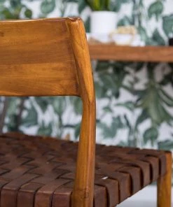 Ars manufacti Esszimmerstuhl Bourbourg - Echtleder / Teak massiv - Cognac -Deutschland Stühle Verkaufs-Shop 1000257232 220614 021 MOOD DETAILS P000000001000257232 mood