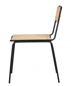 Ars manufacti Esszimmerstuhl Soru - Rattan / Eisen - Rattan / Schwarz -Deutschland Stühle Verkaufs-Shop 1000257235 220331 040 DETAILS P000000001000257235