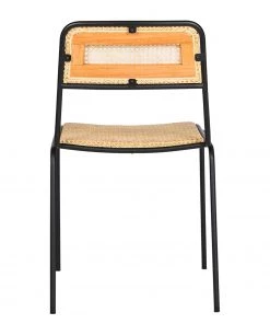 Ars manufacti Esszimmerstuhl Soru - Rattan / Eisen - Rattan / Schwarz -Deutschland Stühle Verkaufs-Shop 1000257235 220331 050 DETAILS P000000001000257235