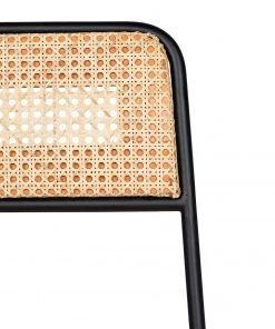 Ars manufacti Esszimmerstuhl Soru - Rattan / Eisen - Rattan / Schwarz -Deutschland Stühle Verkaufs-Shop 1000257235 220331 060 DETAILS P000000001000257235