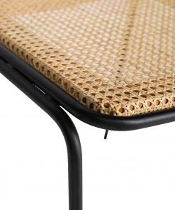 Ars manufacti Esszimmerstuhl Soru - Rattan / Eisen - Rattan / Schwarz -Deutschland Stühle Verkaufs-Shop 1000257235 220331 070 DETAILS P000000001000257235