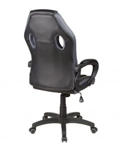 Duo Collection Bürostuhl Riley - Kunstleder & Netzstoff - Grau / Schwarz -Deutschland Stühle Verkaufs-Shop 1000261316 210423 14033400006 DETAILS P000000001000261316