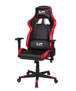 Duo Collection Gamingchair Game-Rocker G-10 - Kunstleder & Netzstoff / Nylon - Schwarz / Rot