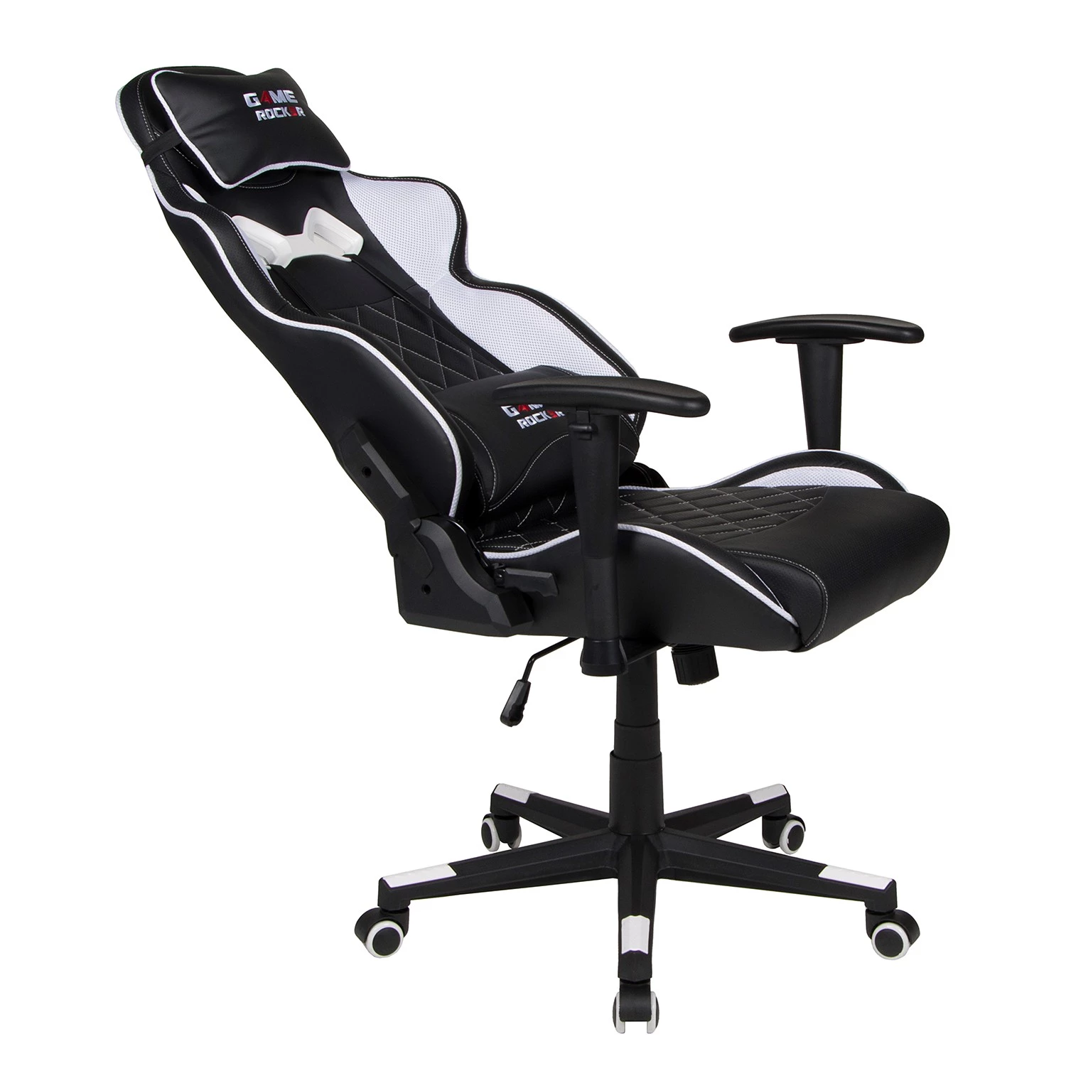 Duo Collection Gamingchair Game-Rocker G-20 - Kunstleder & Netzstoff / Nylon - Schwarz / Weiß 2 Duo Collection Gamingchair Game-Rocker G-20 - Kunstleder & Netzstoff / Nylon - Schwarz / Weiß – Bild 2