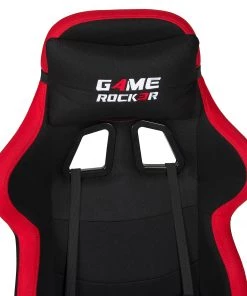 Duo Collection Gamingchair Game-Rocker G-10 II - Webstoff / Nylon - Rot / Schwarz -Deutschland Stühle Verkaufs-Shop 1000261339 210423 14042300034 DETAILS P000000001000261339