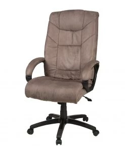 Duo Collection Chefsessel Leer XXL - Microfaser / Nylon - Vintage Braun / Schwarz