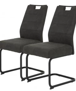 Red Living Freischwinger Vihti - Anthrazit - 2er Set