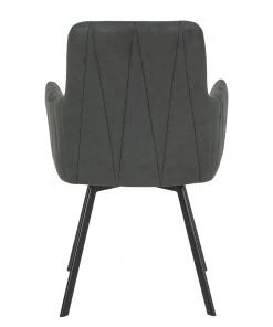 Red Living Armlehnenstuhl Kivioli (2er-Set) - Microfaser / Stahl - Anthrazit / Schwarz -Deutschland Stühle Verkaufs-Shop 1000263426 210430 11481500141 DETAILS P000000001000263426