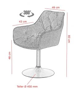 Red Living Armlehnenstuhl Ibarra (2er-Set) - Grau -Deutschland Stühle Verkaufs-Shop 1000263427 210430 11484500151 SKETCH DETAILS P000000001000263427 sketch