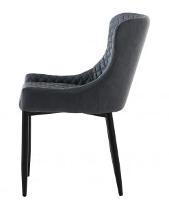 Red Living Esszimmerstuhl Elbi I (2er-Set) - Kunstleder / Metall - Anthrazit / Schwarz -Deutschland Stühle Verkaufs-Shop 1000266934 210525 14342200034 DETAILS P000000001000266934