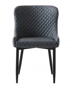 Red Living Esszimmerstuhl Elbi I (2er-Set) - Kunstleder / Metall - Anthrazit / Schwarz -Deutschland Stühle Verkaufs-Shop 1000266934 210525 14342200035 DETAILS P000000001000266934