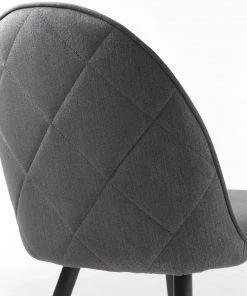 Red Living Esszimmerstuhl Delvin (2er-Set) - Webstoff / Metall - Grau / Schwarz -Deutschland Stühle Verkaufs-Shop 1000266966 210525 14343000200 DETAILS P000000001000266966