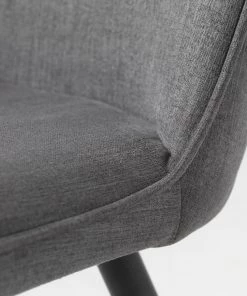 Red Living Esszimmerstuhl Delvin (2er-Set) - Webstoff / Metall - Grau / Schwarz -Deutschland Stühle Verkaufs-Shop 1000266966 210525 14343000201 DETAILS P000000001000266966